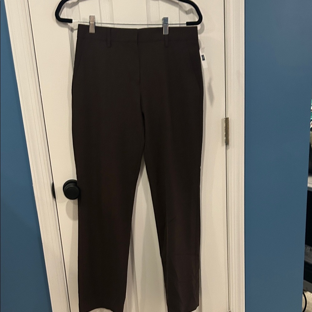 Gap. Women’s burgundy heathers wide leg classic pants.